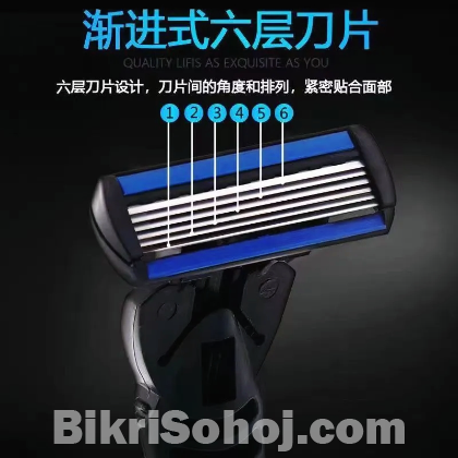 (13 Blades, 1 Handle & Cleaning Brush) Shaver Combo for Men